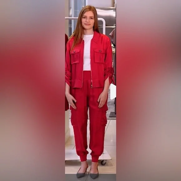 Cinq à Sept Blue and Light Blue Jogger Pants in Ocean Dew NWT - Picture 3 of 13